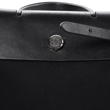 Hermes Toile Vache Calfskin Herbag 30 PM Backpack Black 10 of 12