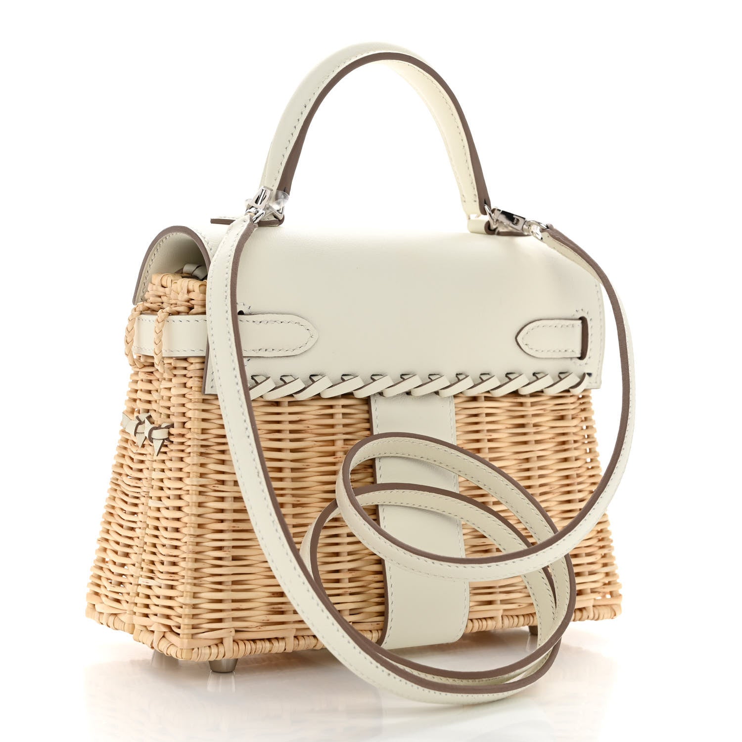 Hermes Wicker Swift Picnic Mini Kelly 20 Naturel Mushroom 3 of 10