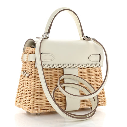 Hermes Wicker Swift Picnic Mini Kelly 20 Naturel Mushroom 3 of 10