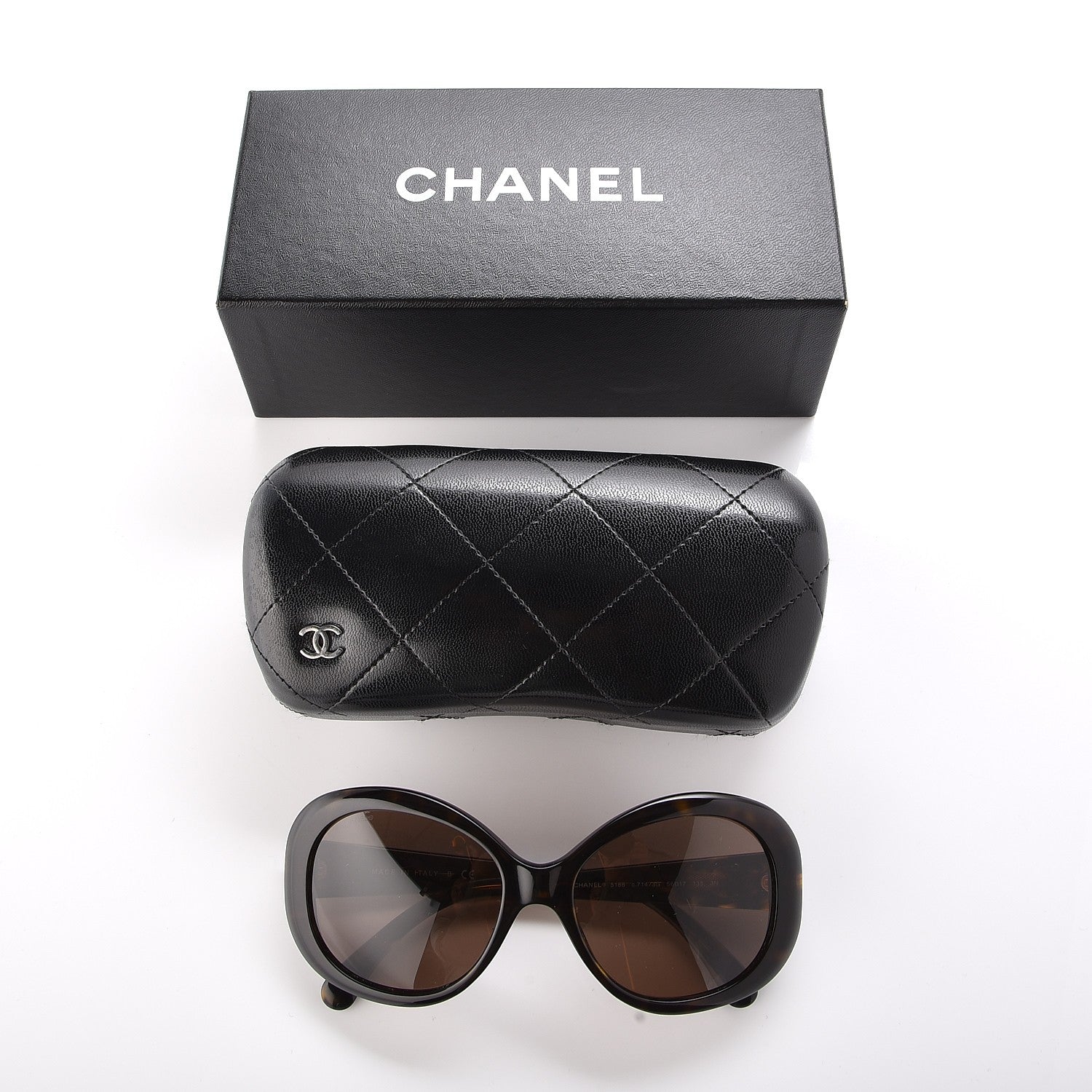 Chanel Quilted CC Sunglasses 5188 Tortoise 10 of 10