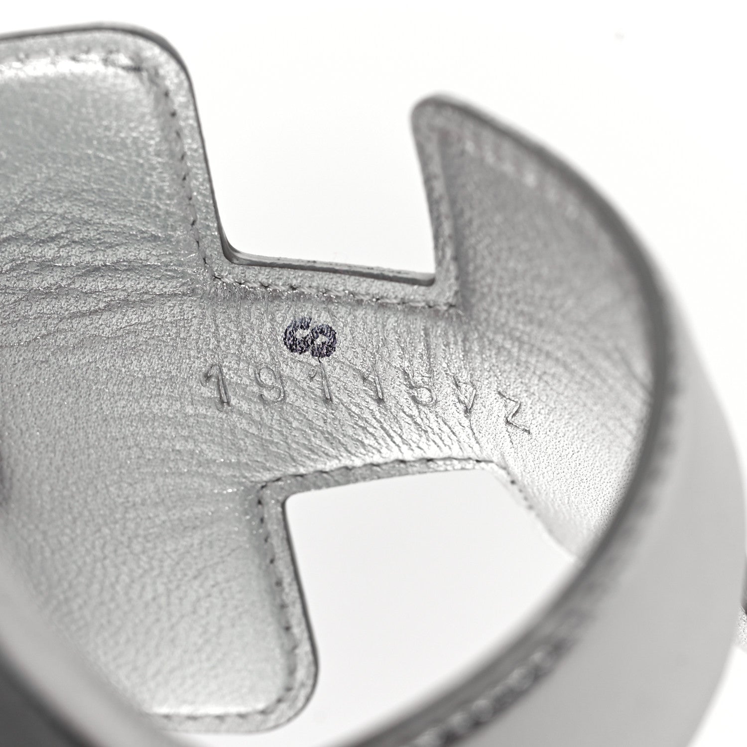 Hermes Metallic Box Nappa Oasis Sandals 38 White Gris Argente 8 of 9