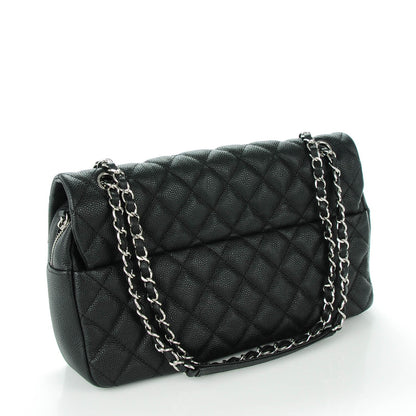 Chanel Caviar Quilted Jumbo Easy Flap Black 3 of 8