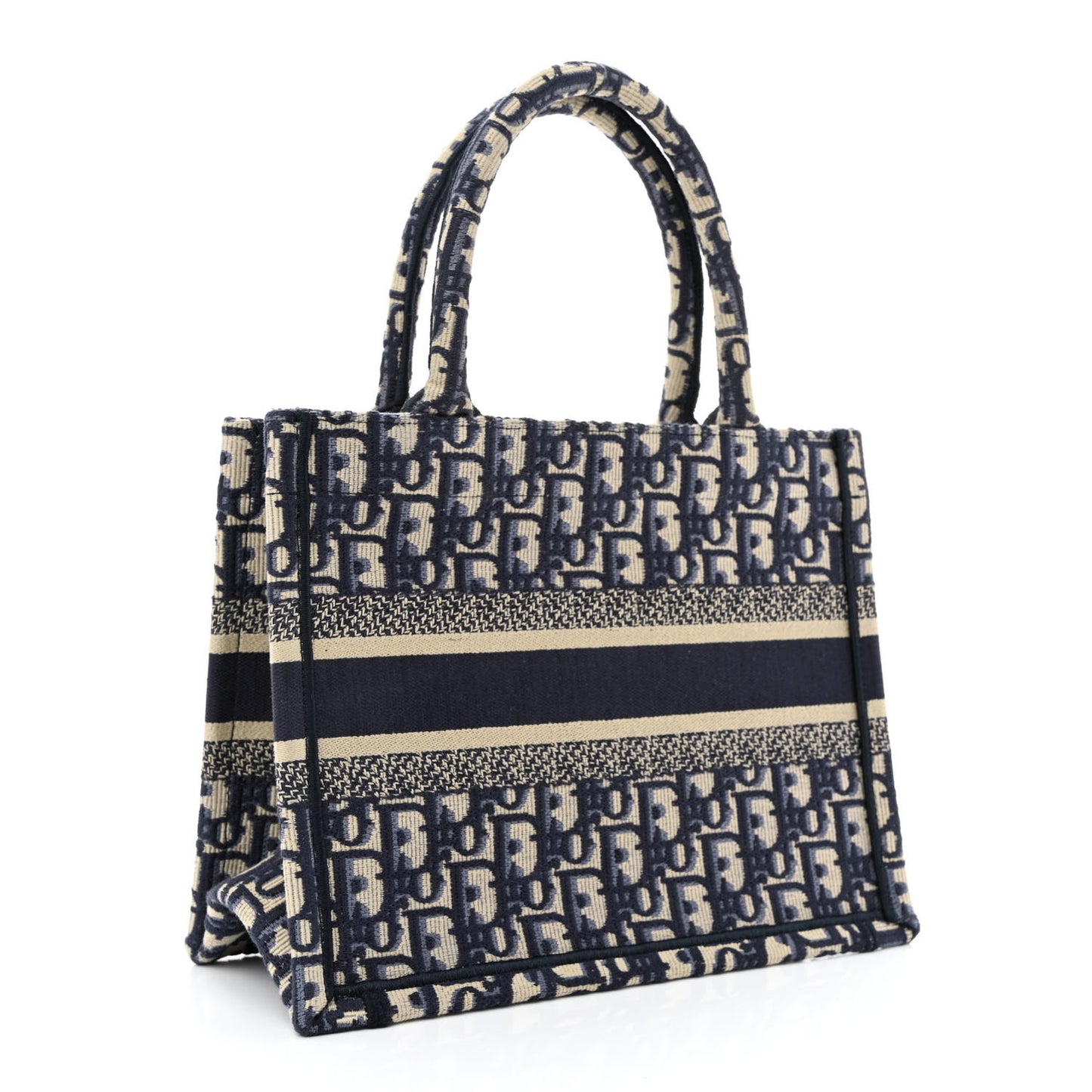 Oblique Small Book Tote Blue Multicolor