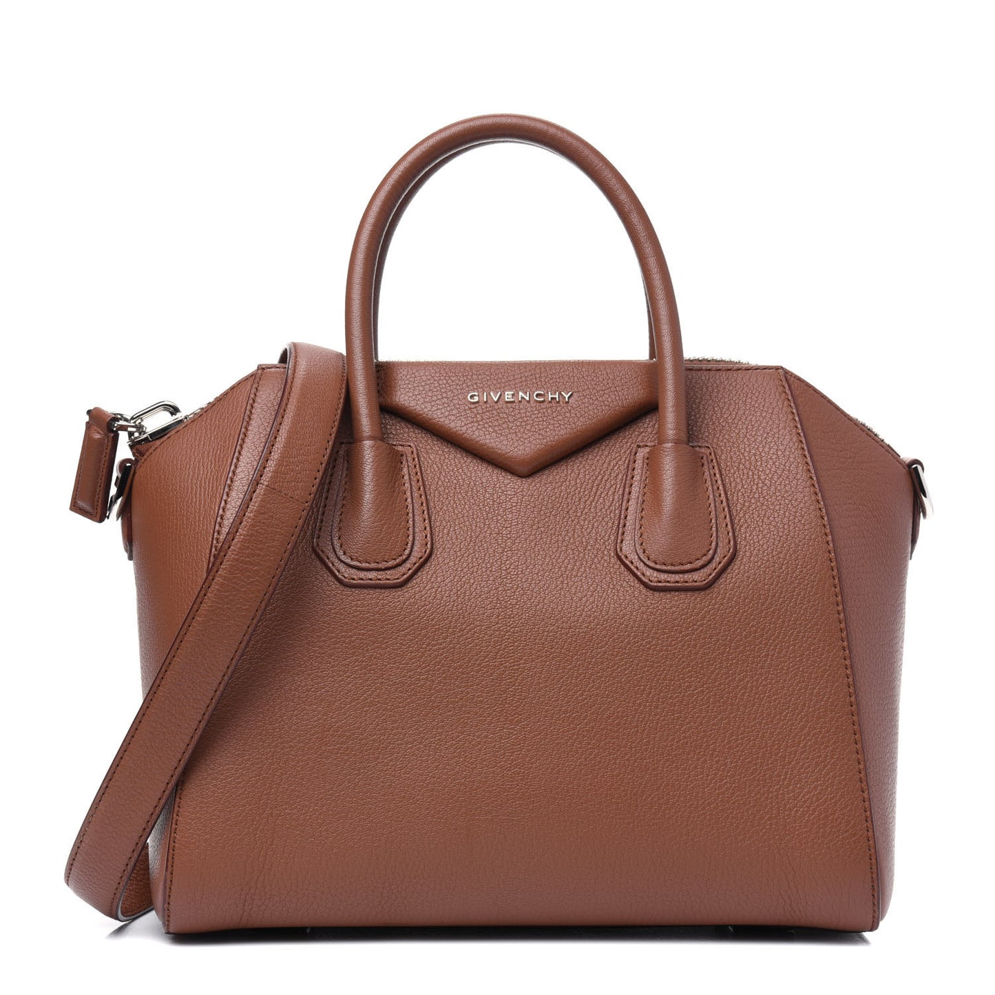 Sugar Goatskin Small Antigona Caramel