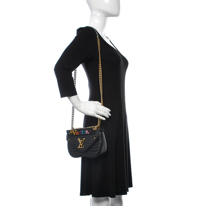 Louis Vuitton Calfskin New Wave Chain PM Black 2 of 11