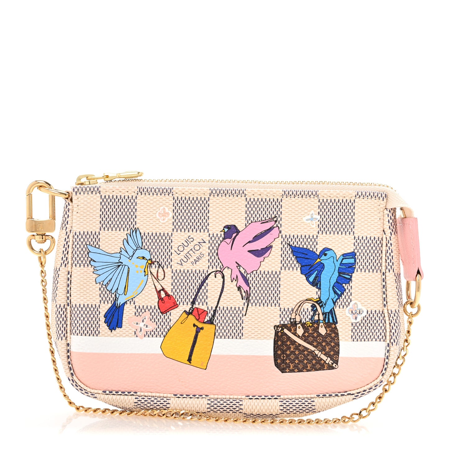 Damier Azur 2018 Christmas Animation Mini Pochette Accessories