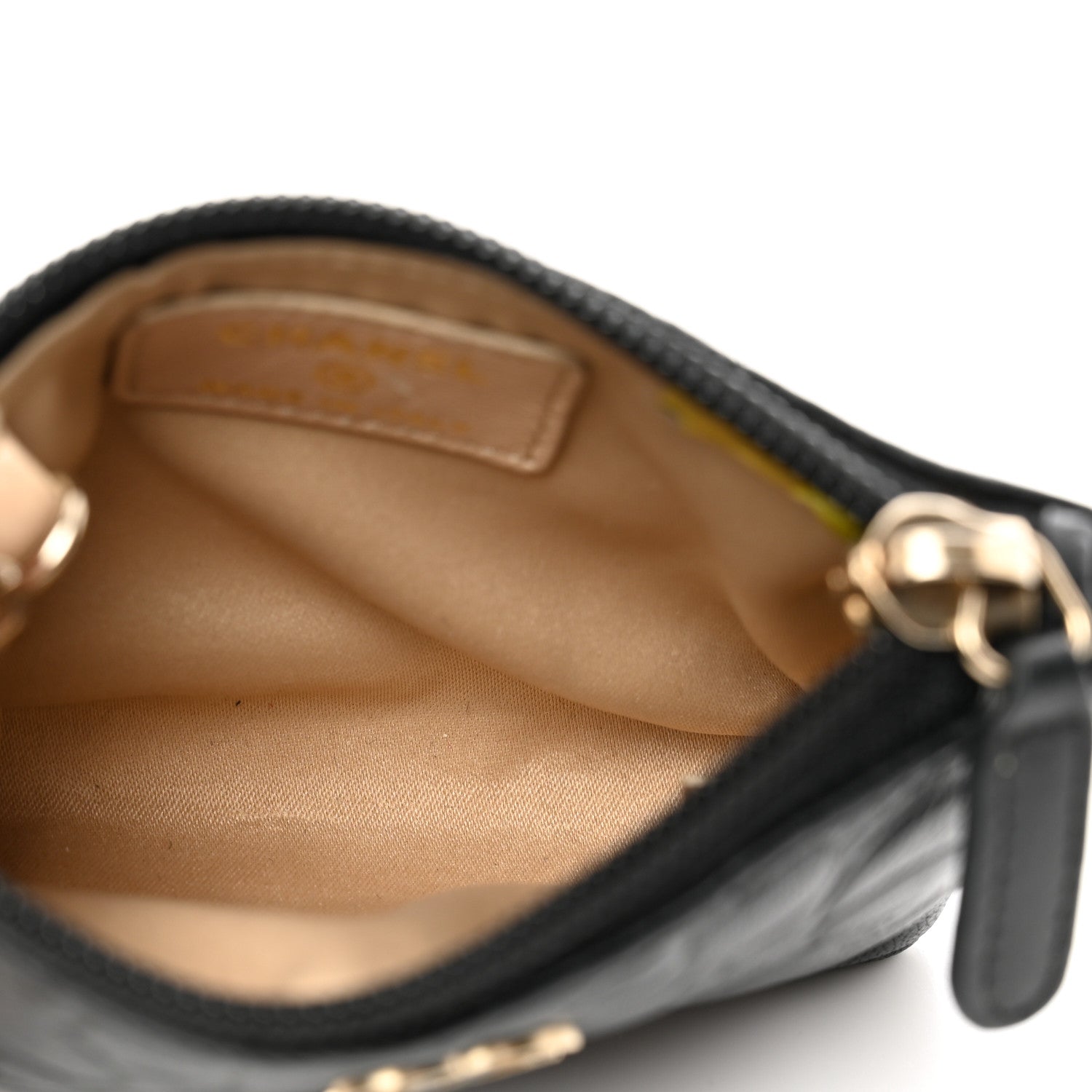Chanel Lambskin Camellia Embossed Key Holder Case Black 5 of 8