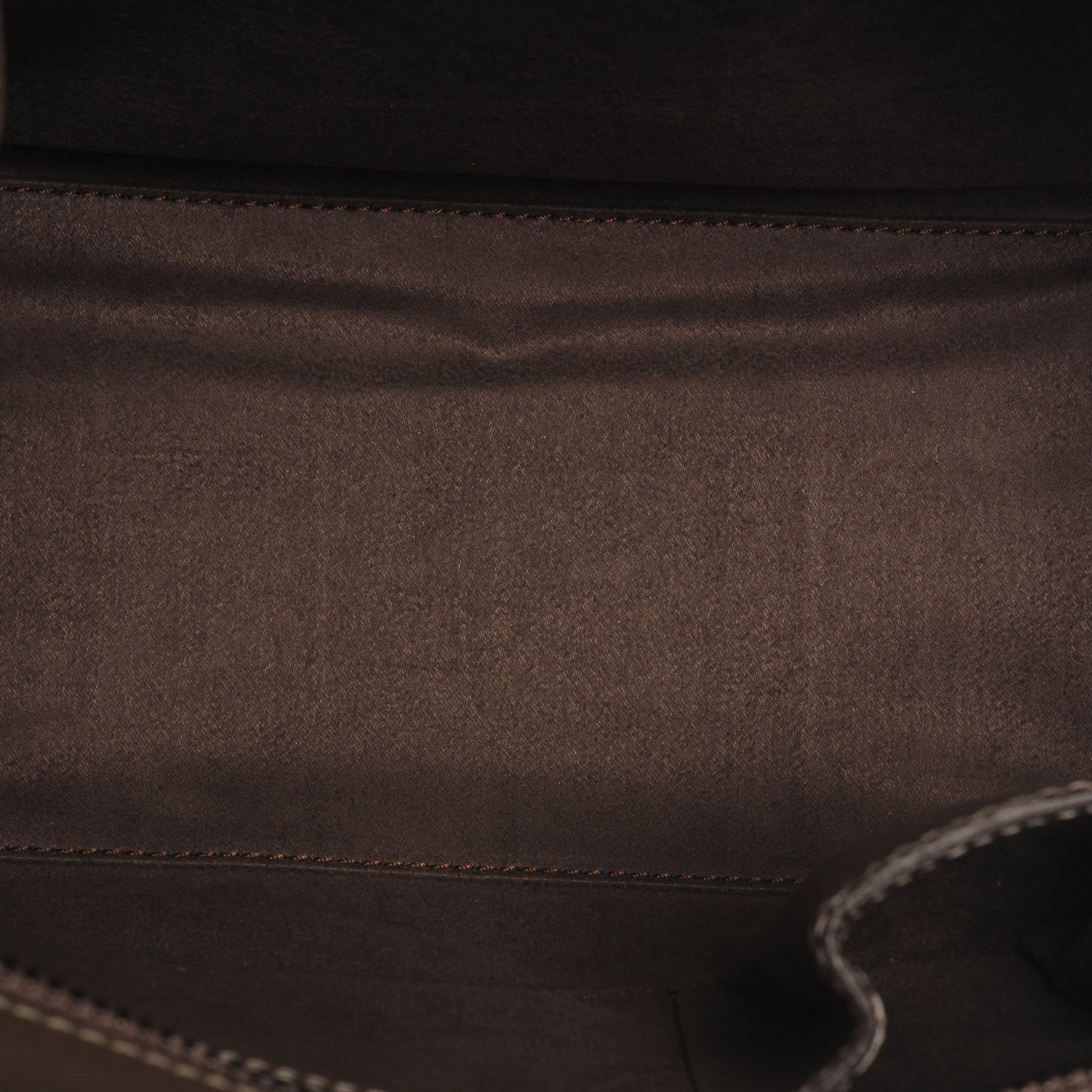 Celine Drummed Calfskin Micro Luggage Souris 6 of 8