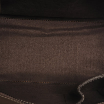 Celine Drummed Calfskin Micro Luggage Souris 6 of 8