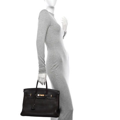 Hermes Fjord Birkin 35 Chocolate 2 of 19