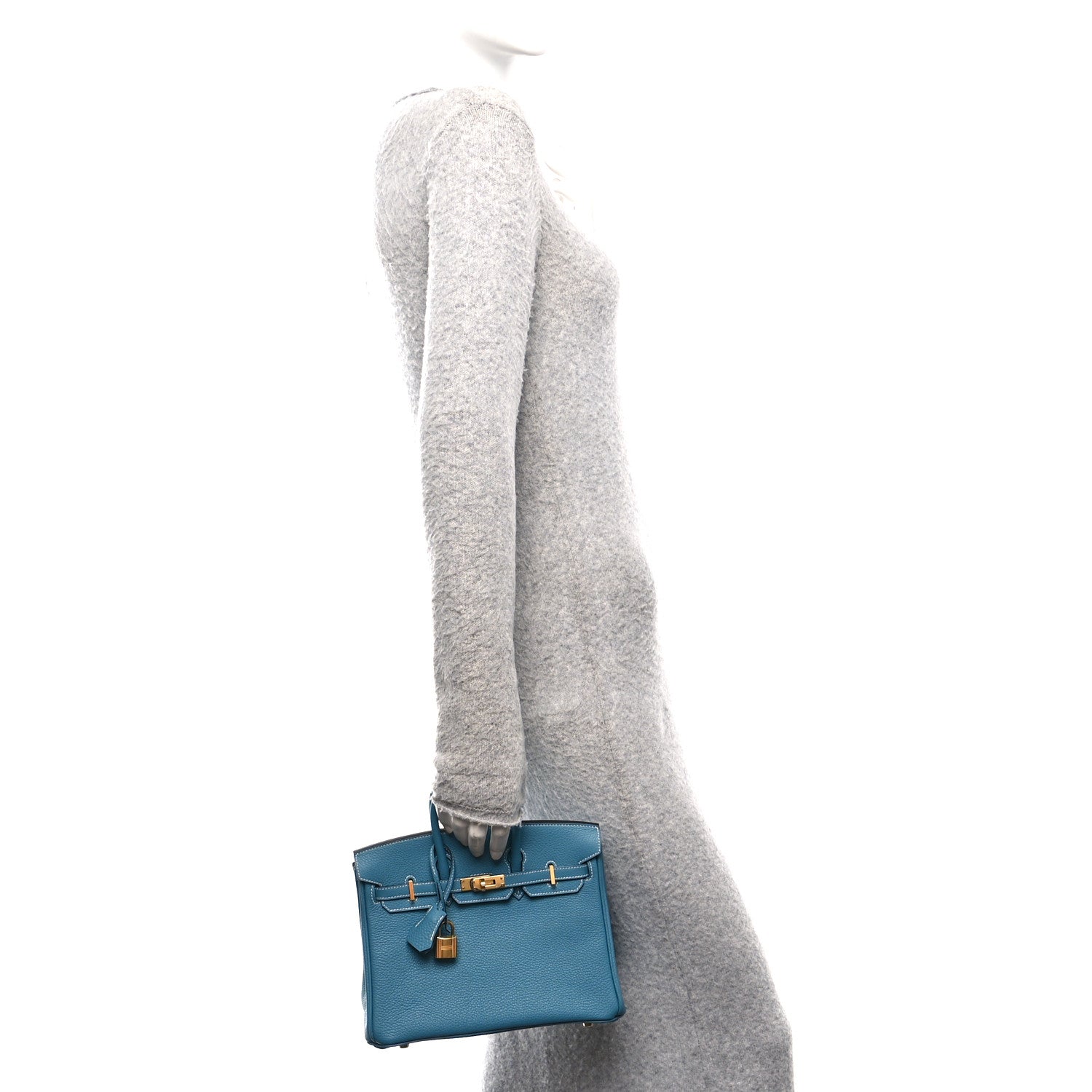 Hermes Togo Birkin 25 New Blue Jean 2 of 11
