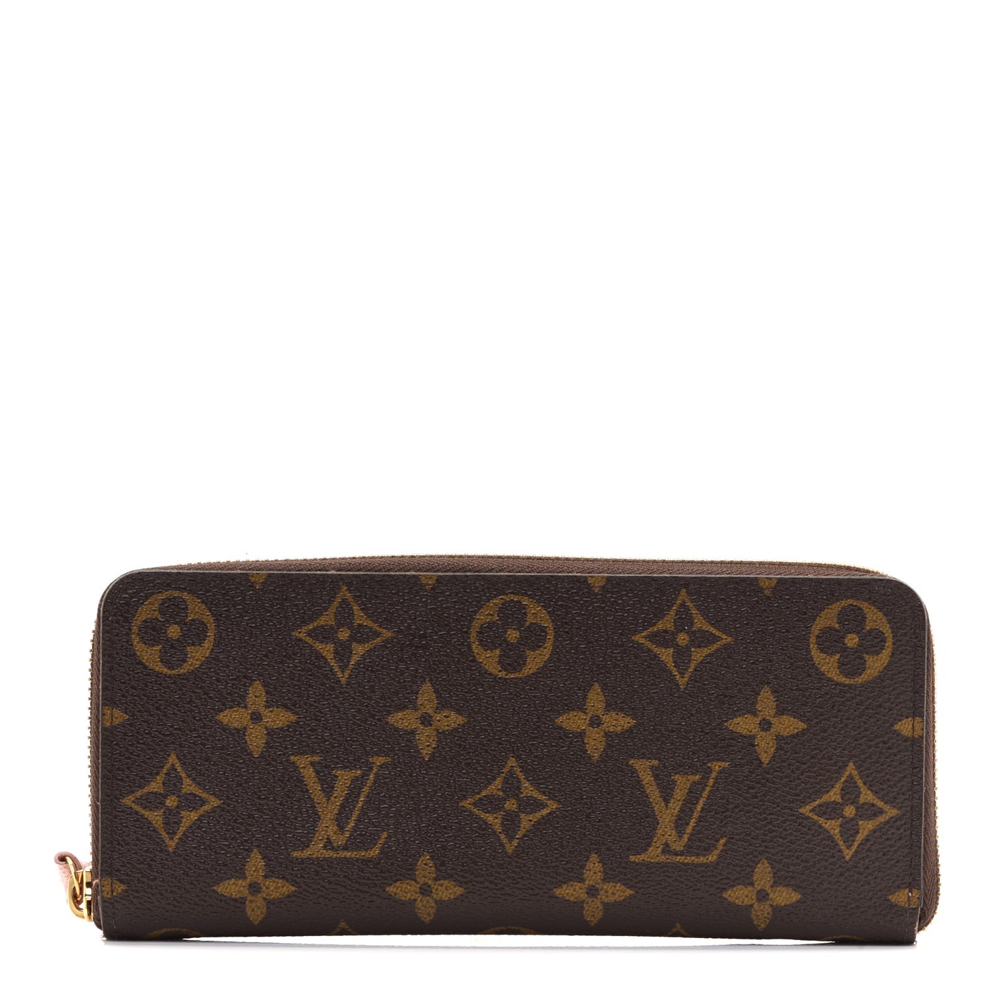 Monogram Clemence Wallet Rose Ballerine
