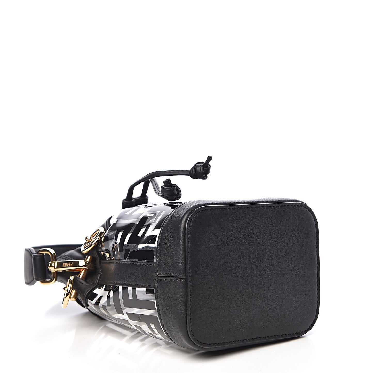 TPU FF Vitello Grace F is Fendi Mini Mon Tresor Bucket Bag Black