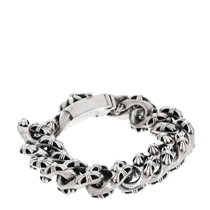 Chrome Hearts Sterling Silver Maltese Cross Link Bracelet 3 of 5