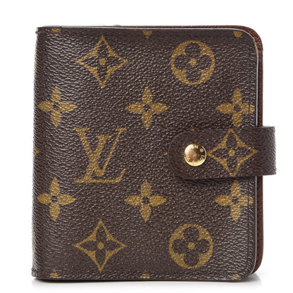 Louis Vuitton Monogram Compact Zippe Zipped Wallet 1 of 8