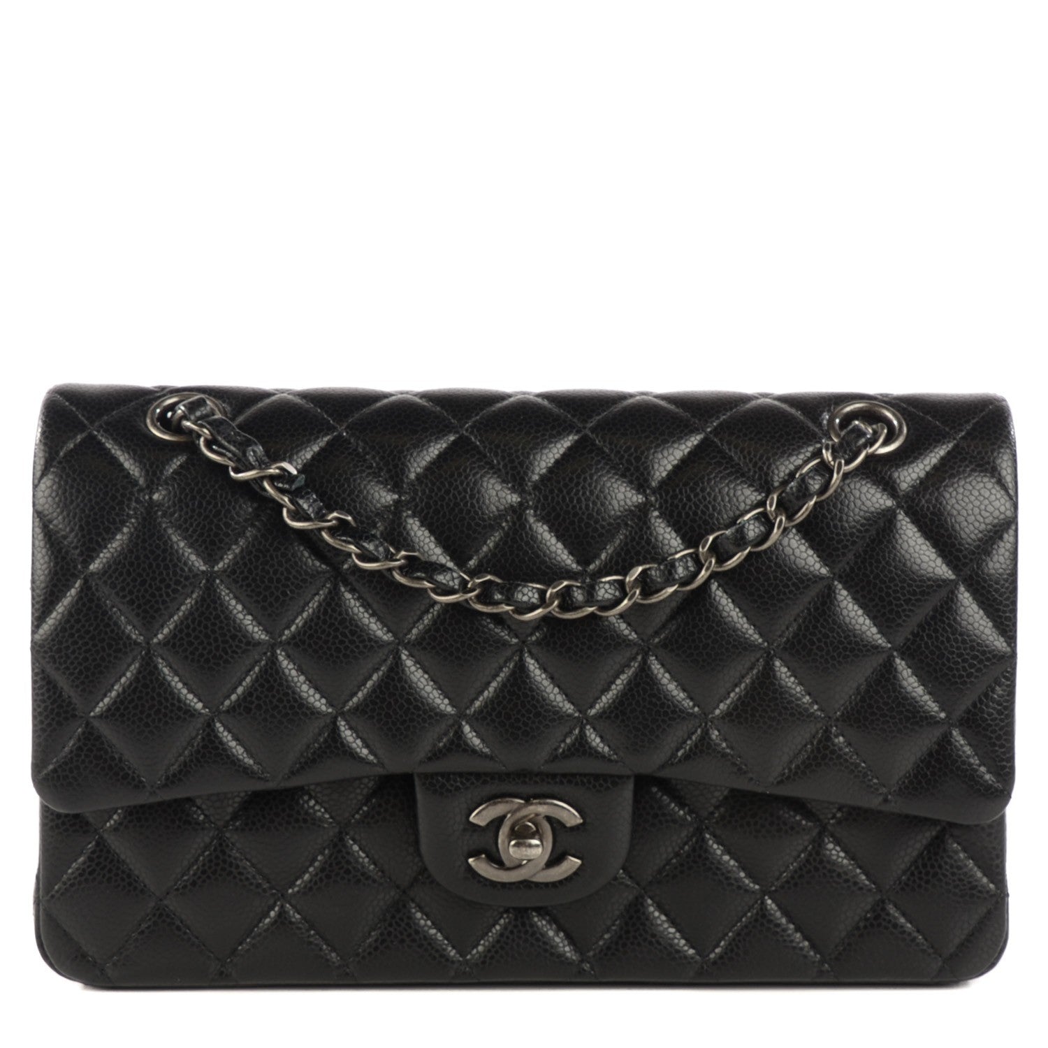 Chanel Caviar Quilted Medium Double Flap Black 1 of 8