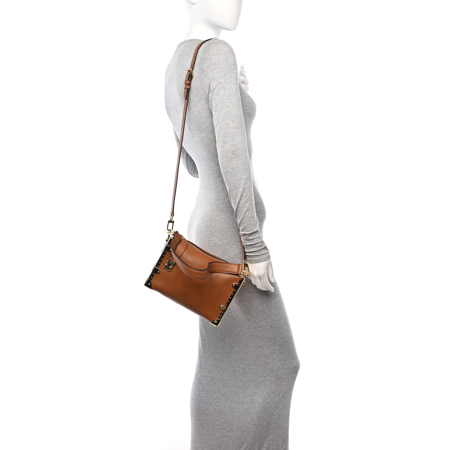 Louis Vuitton Calfskin Side Trunk MM Tan MM Tan 2 of 12