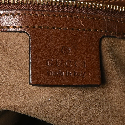 Gucci GG Supreme Monogram Linea A Foldover Tote Brown 6 of 11