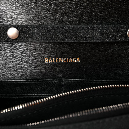 Balenciaga Glitter Fabric Hourglass Chain Bag Black 11 of 15