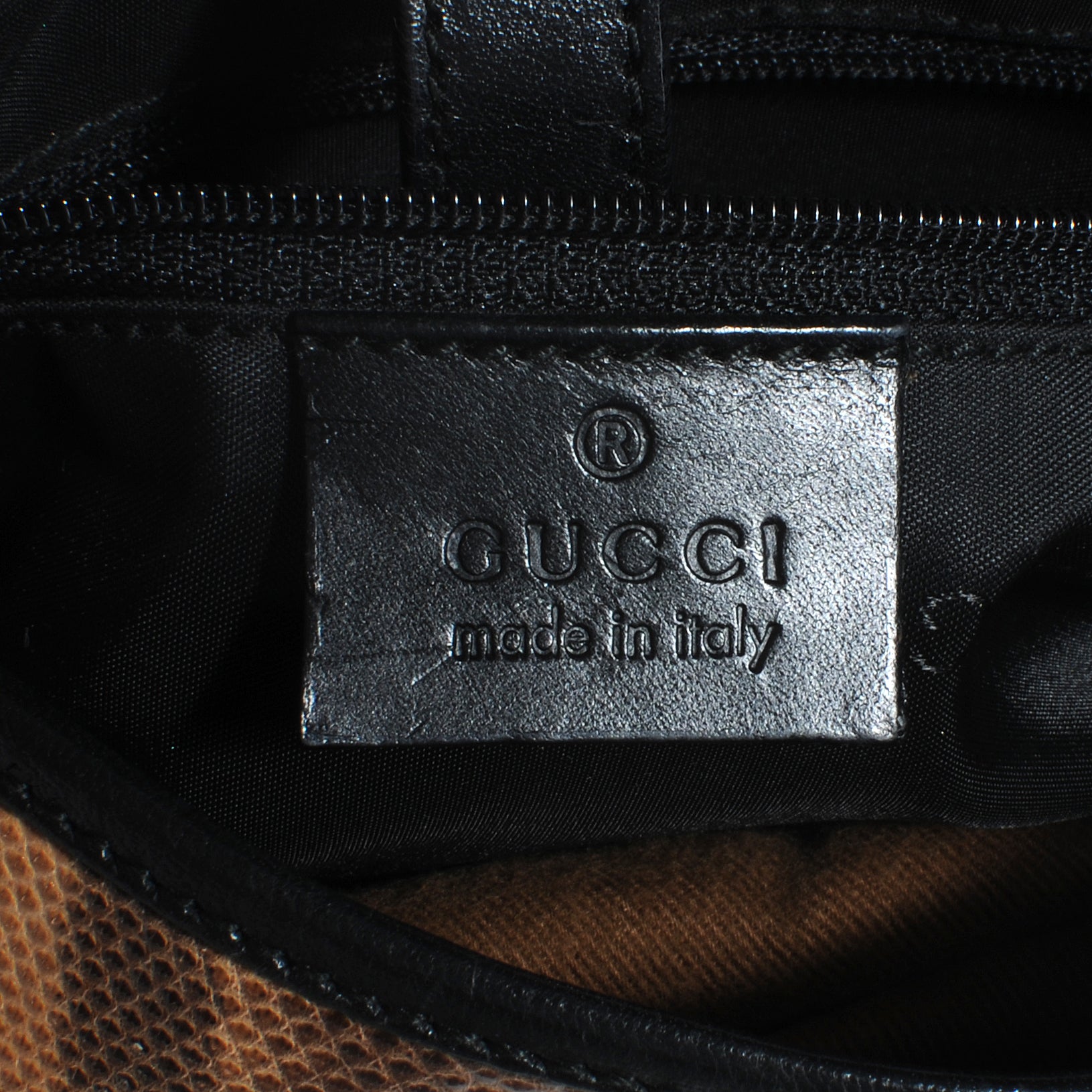 Gucci Lizard Jackie O Hobo Brown 5 of 7