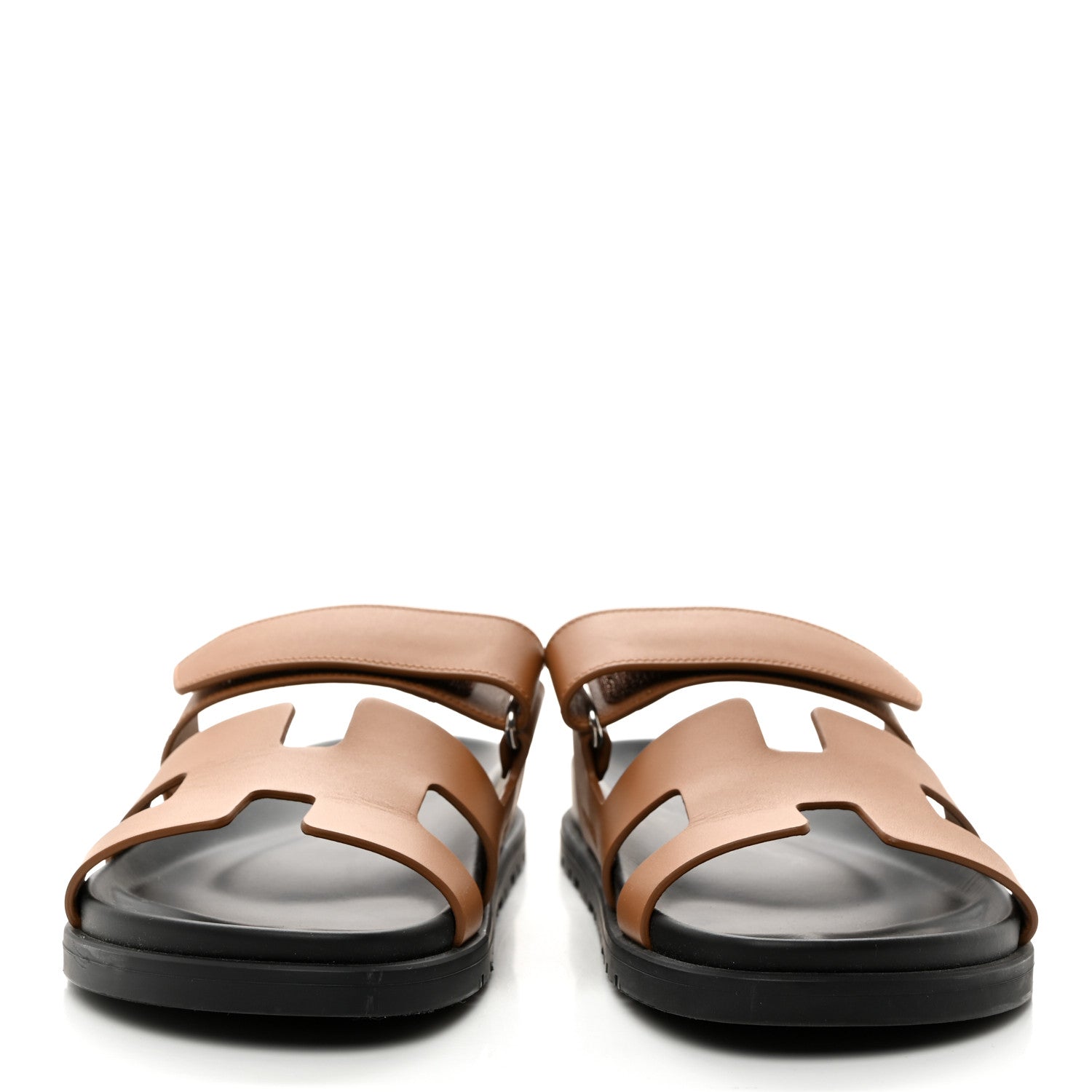 Hermes Calfskin Womens Chypre Sandals 39 Naturel 2 of 10