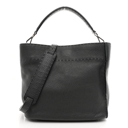 Fendi Cuoio Romano Selleria Small Anna Bucket Bag Asfalto 1 of 10