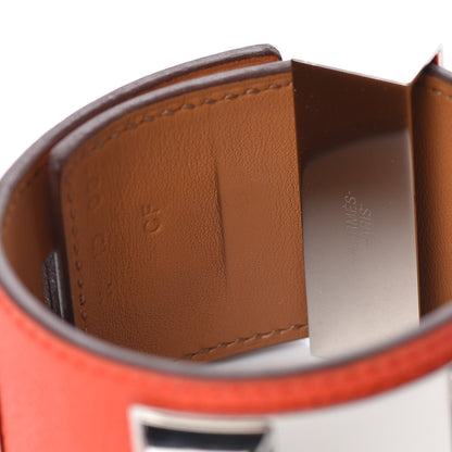 Hermes Epsom Collier de Chien CDC Bracelet S Orange Poppy 6 of 8