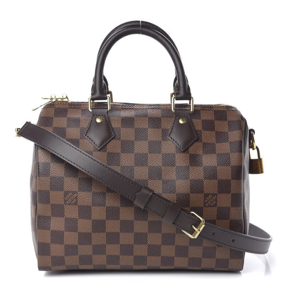 Louis Vuitton Damier Ebene Speedy Bandouliere 25 2 of 12