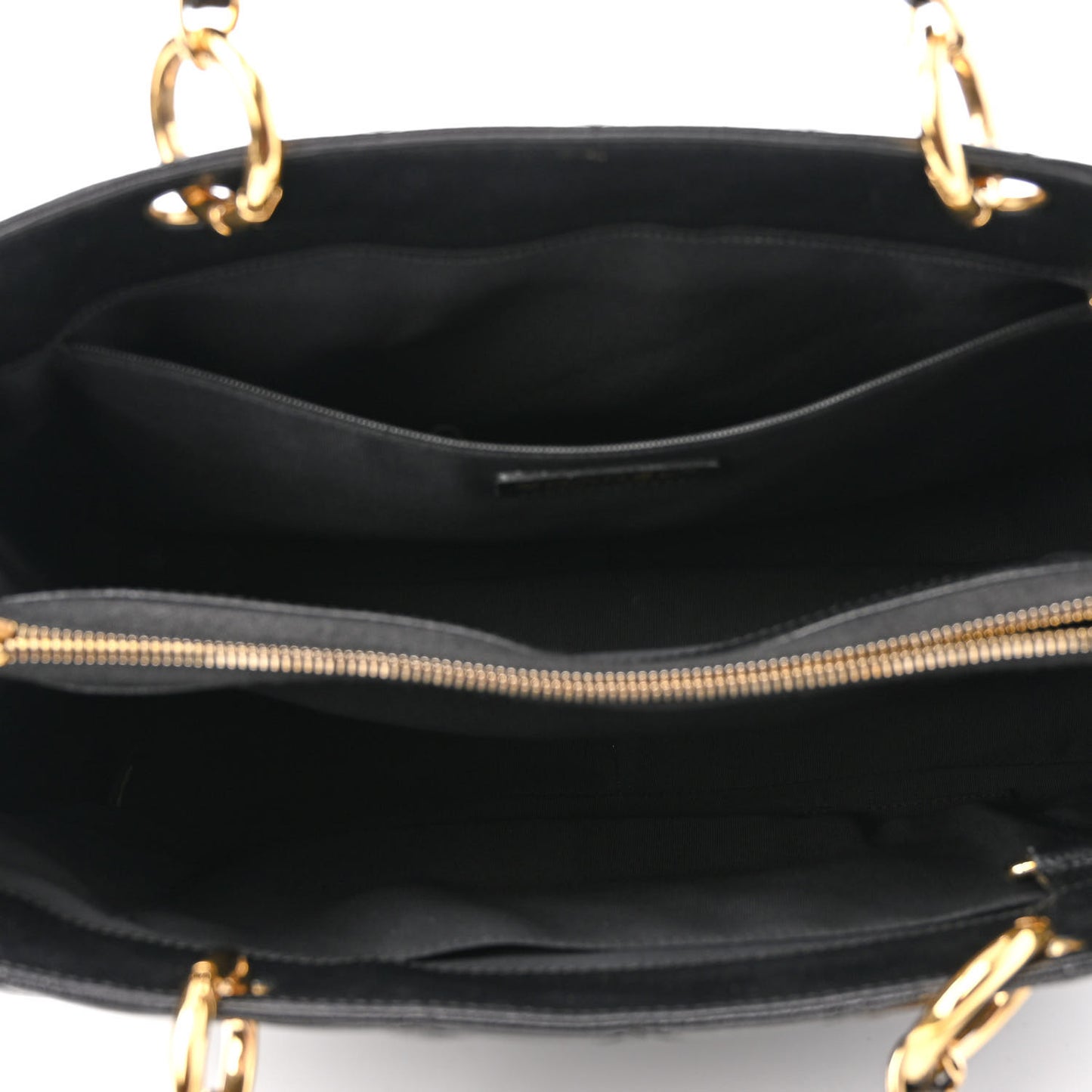 Caviar Quilted Grand Shopping Tote GST Black