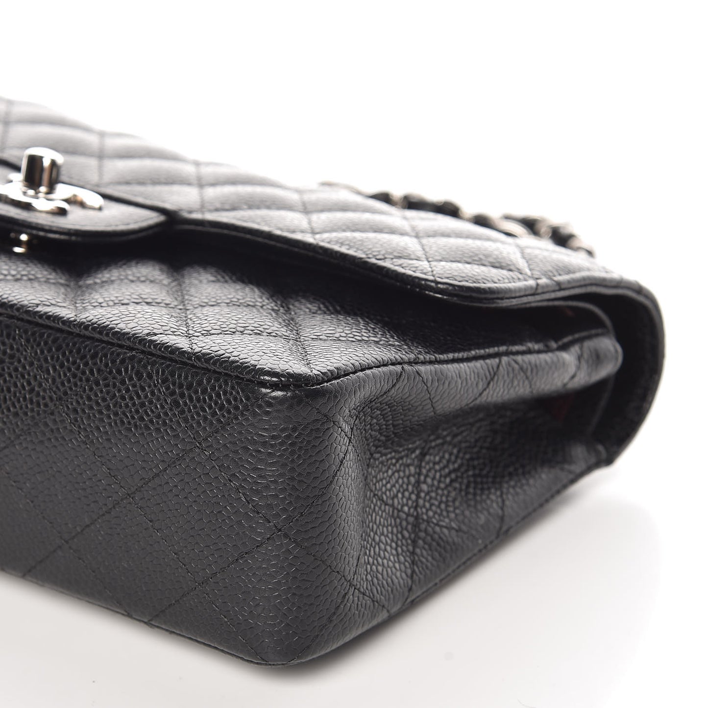 Caviar Quilted Small Double Flap Black