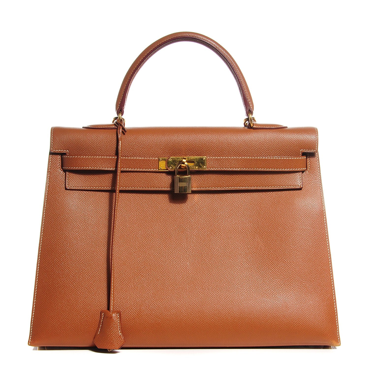 Hermes Courchevel Kelly Sellier 35 Gold 1 of 27
