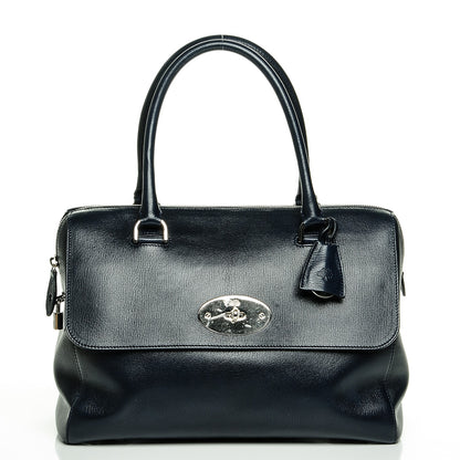 Mulberry Glossy Goatskin Medium Del Rey Satchel Midnight Blue 1 of 7