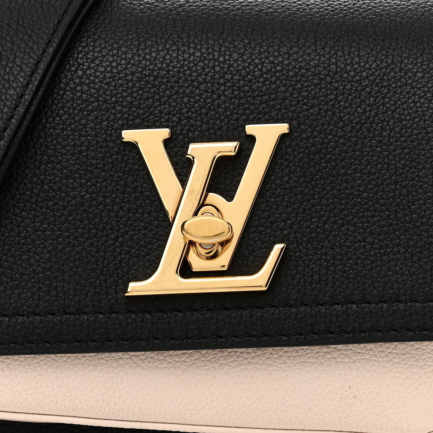 Louis Vuitton Grained Calfskin Lockme Tender Black 7 of 10