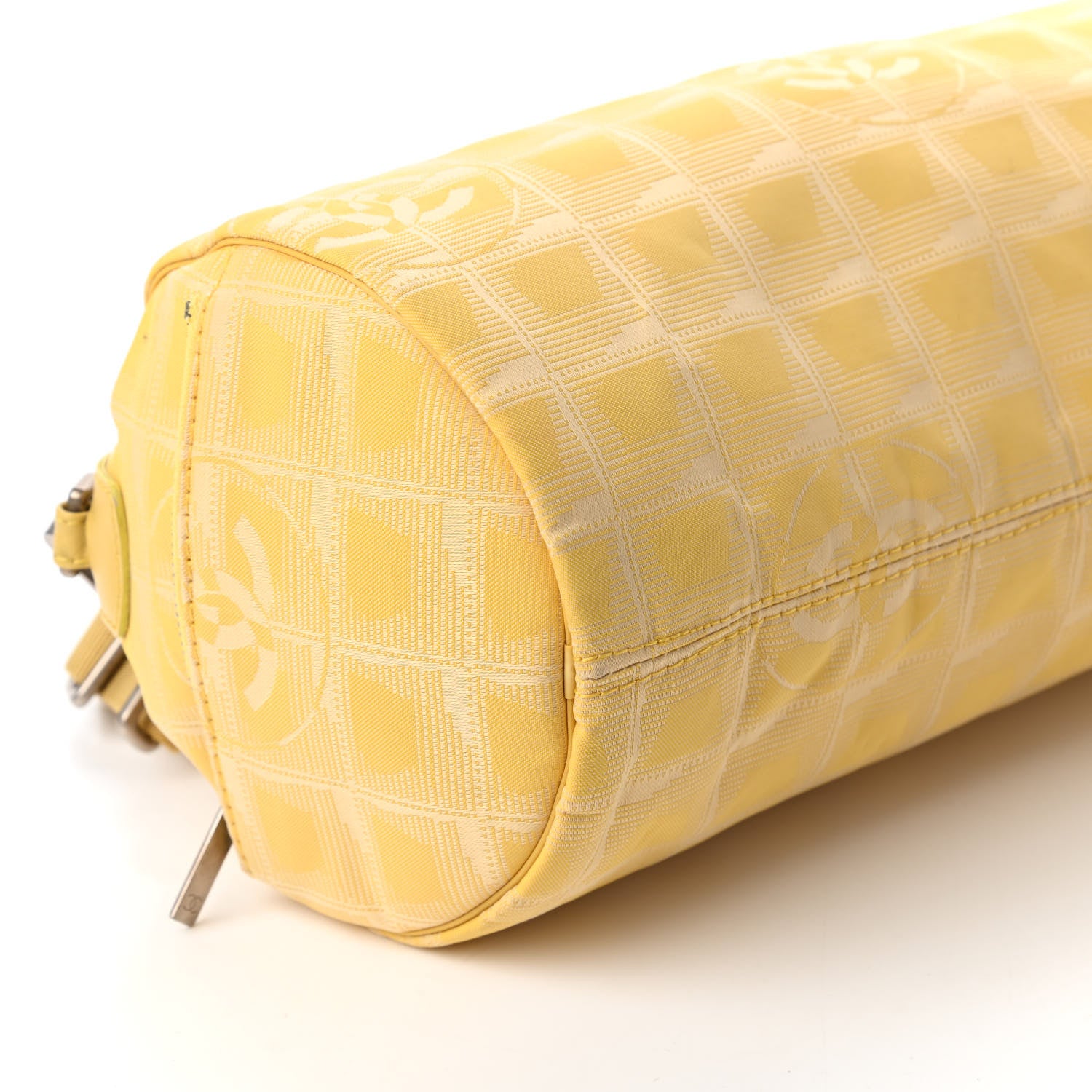 Chanel Nylon Travel Duffle Yellow 6 of 10