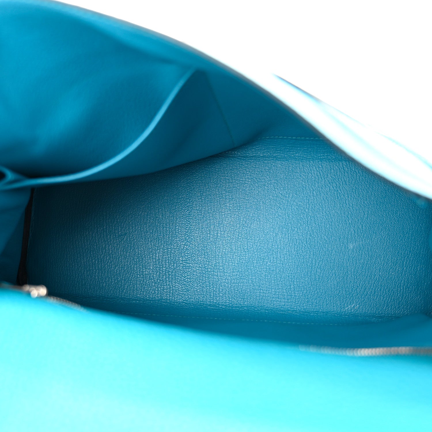 Hermes Togo Kelly Retourne 32 Bleu Paon 5 of 11