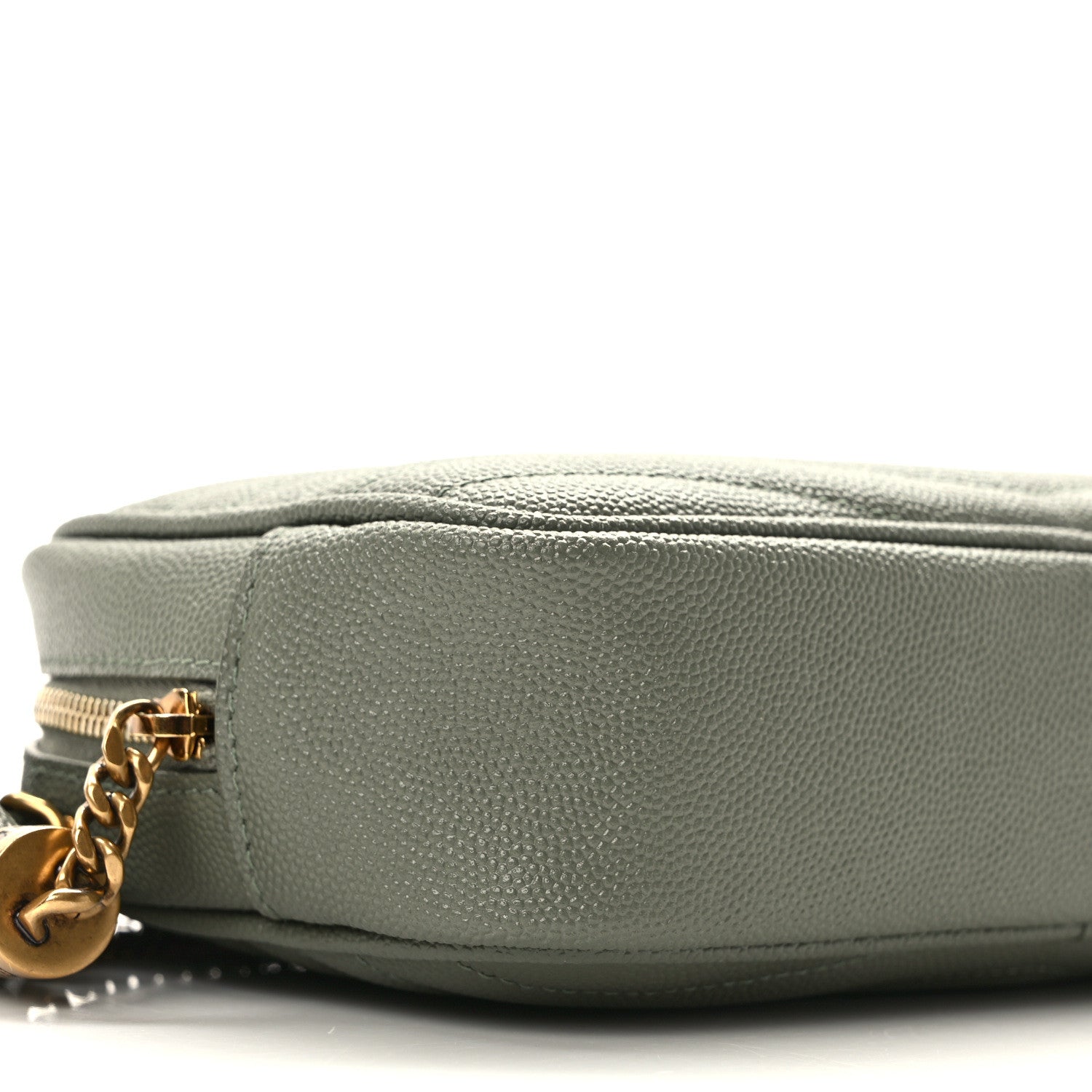 Saint Laurent Grain De Poudre Matelasse Monogram Mini Lou Camera Bag Light Sage 9 of 11