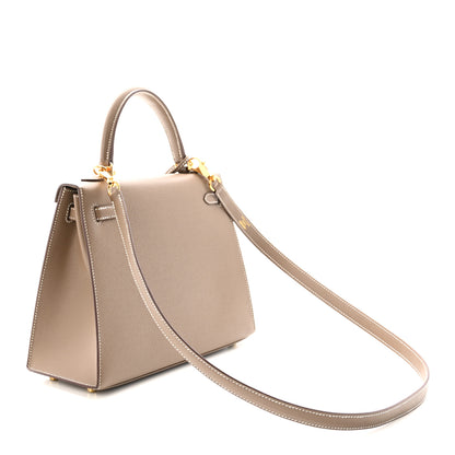 Hermes Epsom Kelly Sellier 25 Etoupe 3 of 10