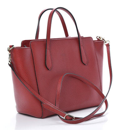 Gucci Dollar Calfskin MIni Swing Top Handle Bag Tabasco 3 of 11
