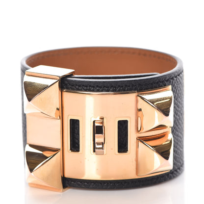Hermes Epsom Collier de Chien CDC Bracelet S Black 3 of 5