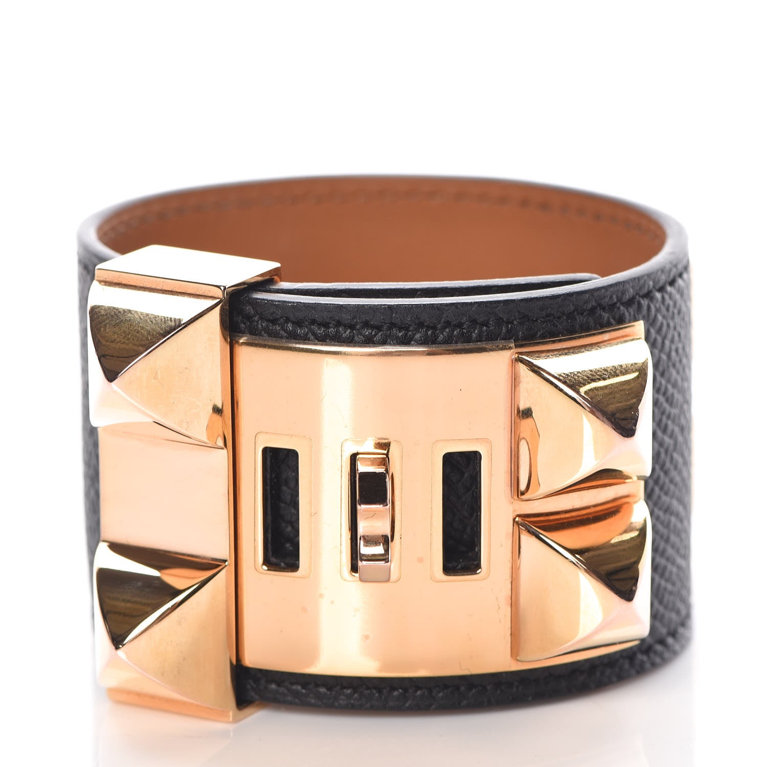 Hermes Epsom Collier de Chien CDC Bracelet S Black 3 of 7