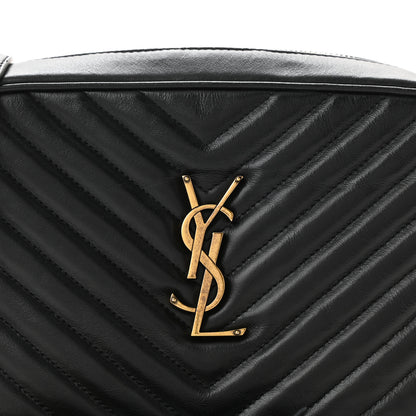 Saint Laurent Calfskin Matelasse Monogram Lou Camera Bag Black 8 of 10