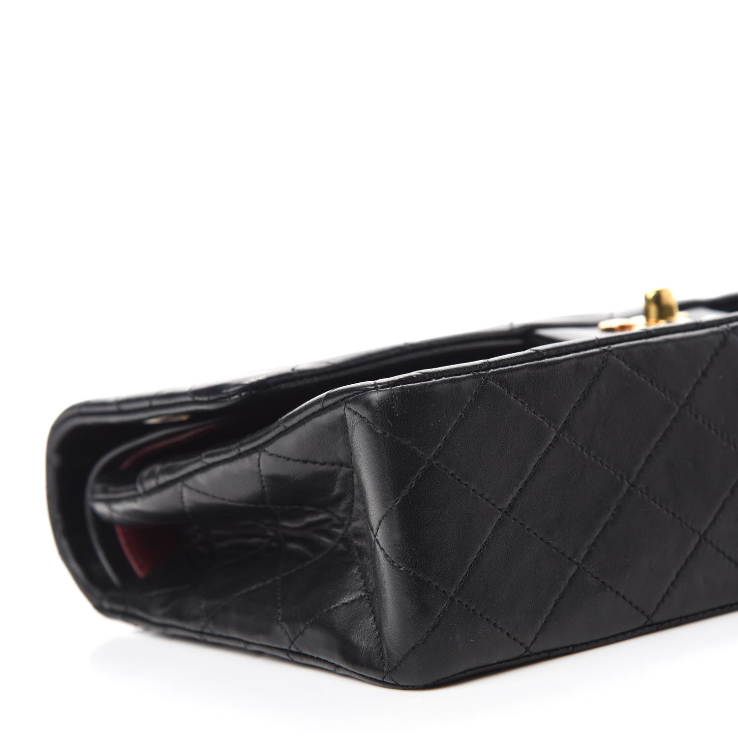 Chanel Lambskin Quilted Medium Double Flap Black 6 of 14