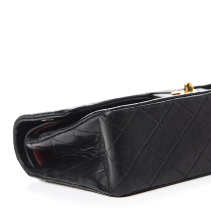 Chanel Lambskin Quilted Medium Double Flap Black 6 of 14