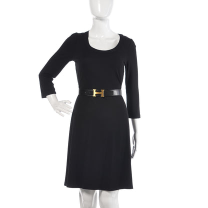 Hermes Box Togo 32mm H Belt 90 Black Etain 2 of 11