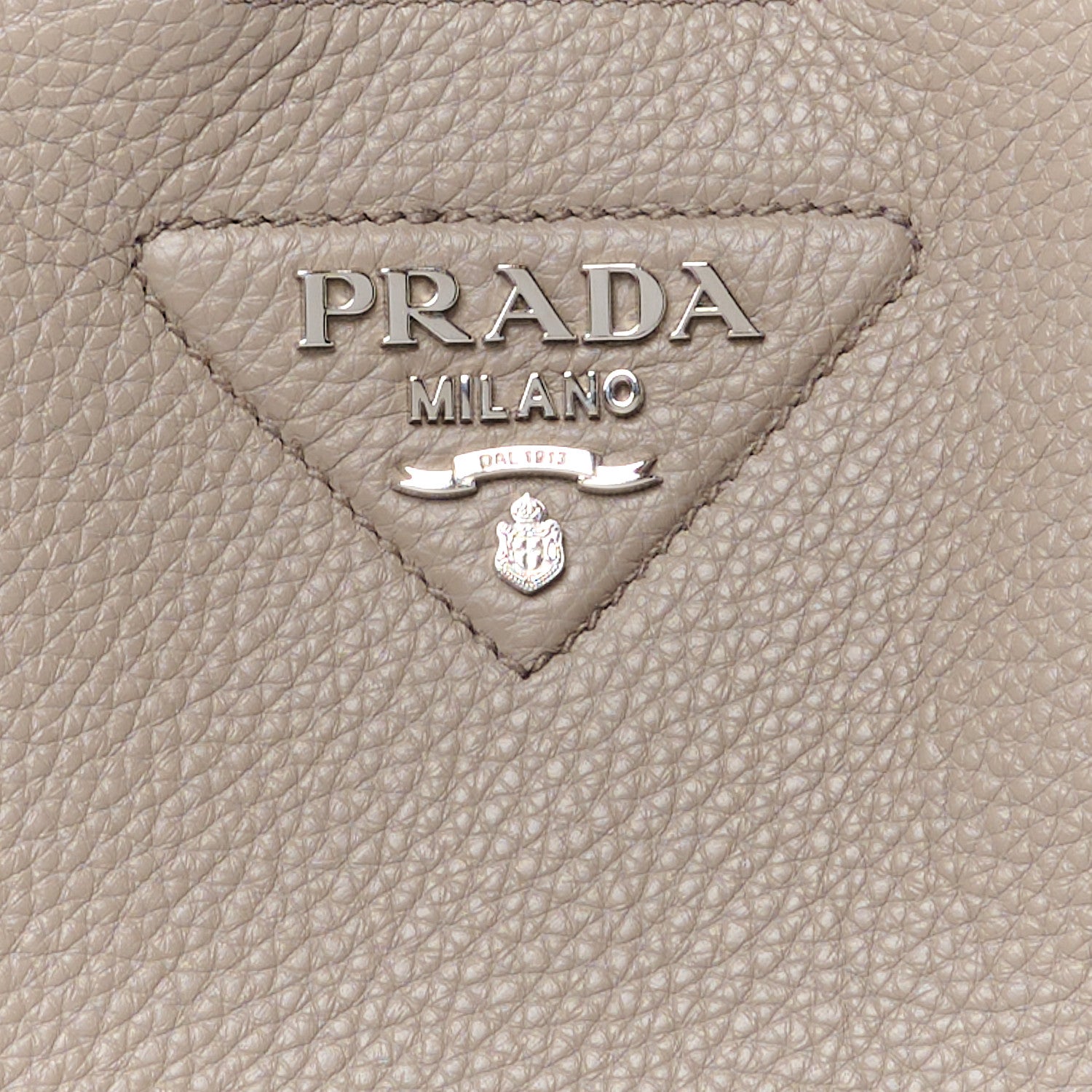 Prada Vitello Daino Soft Mini Dynamique Tote Argilla 8 of 10