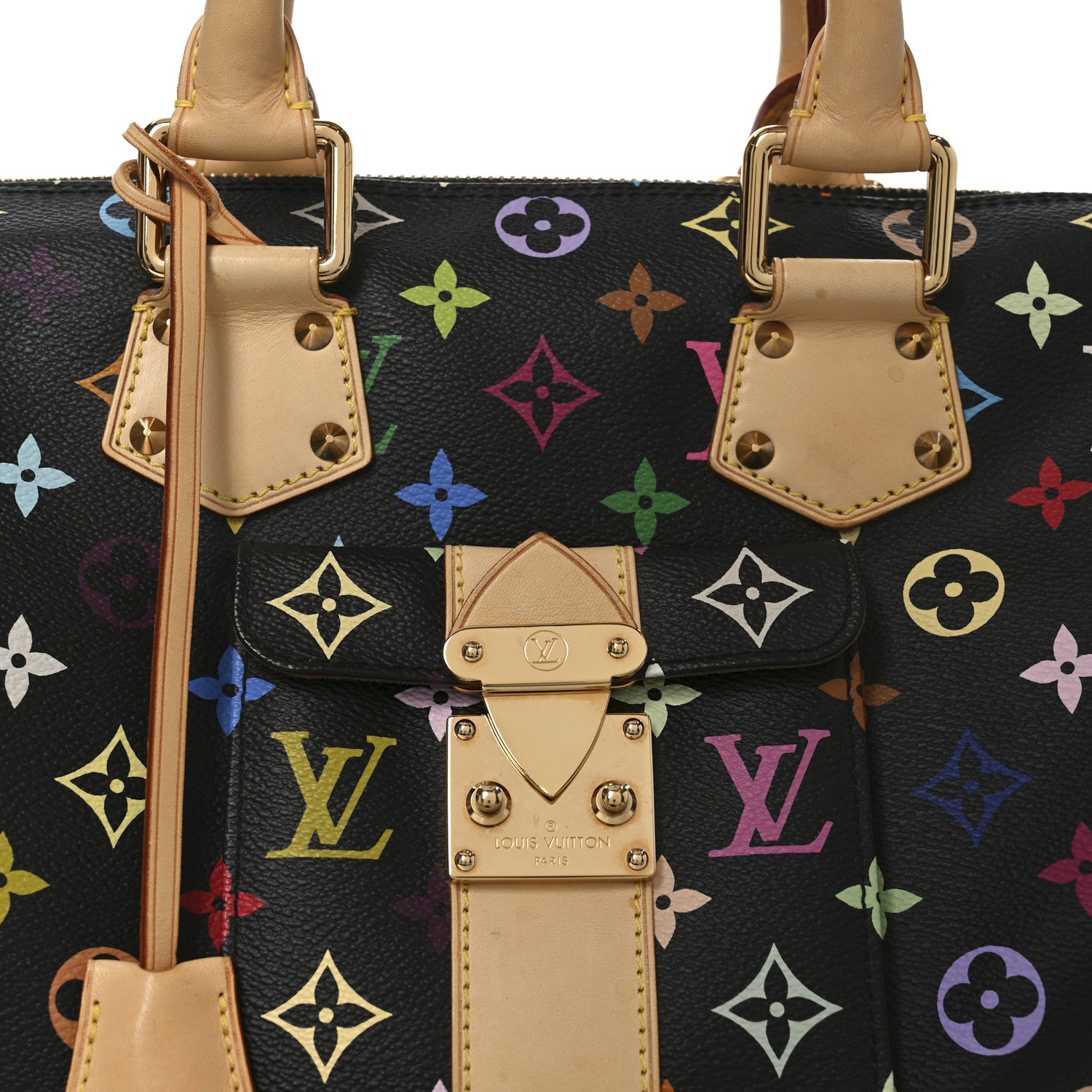 Louis Vuitton Monogram Multicolor Speedy 30 Black 1840363