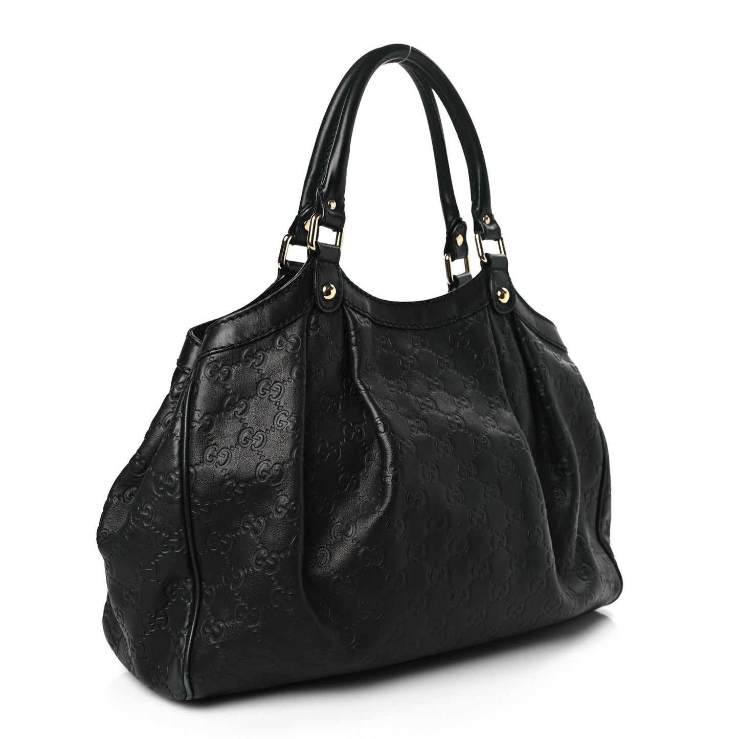 Guccissima Medium Sukey Tote Black