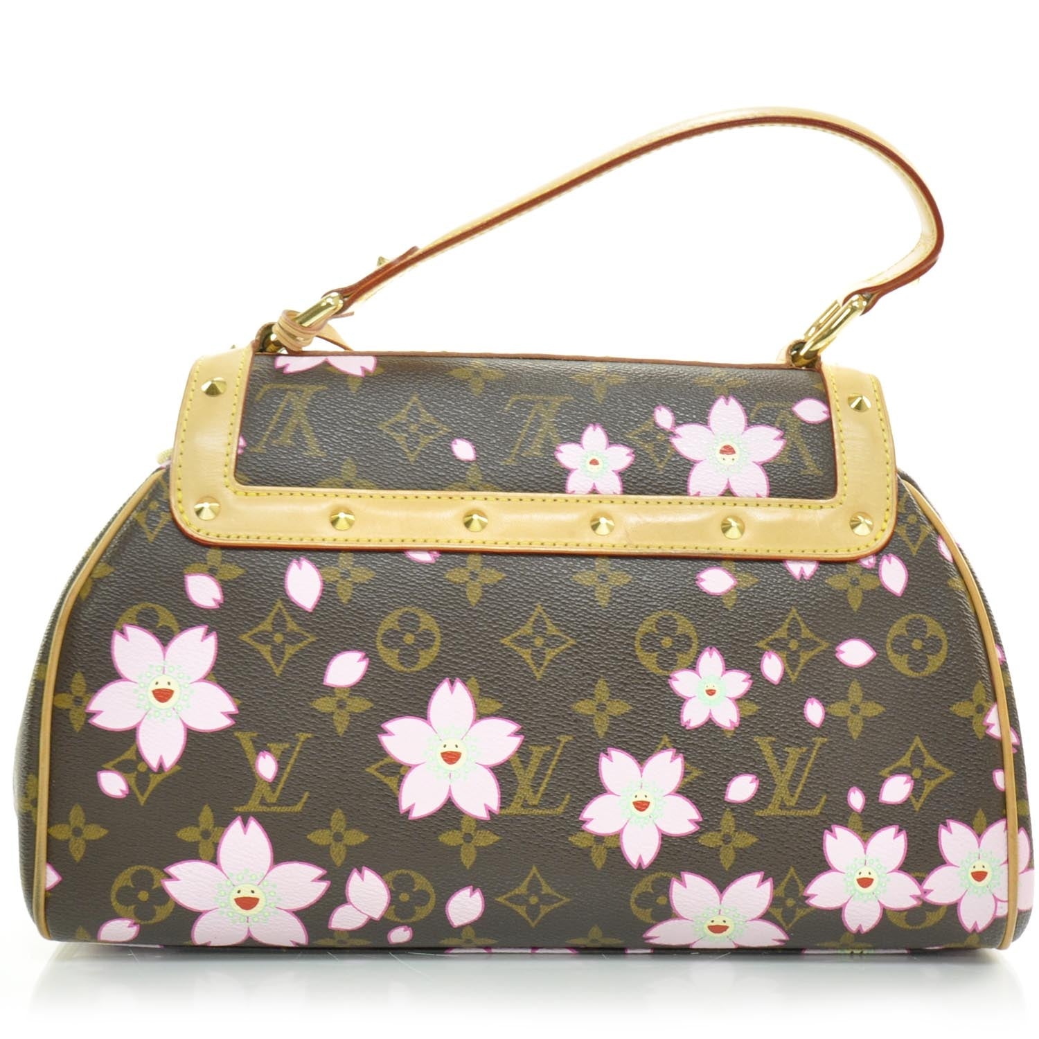 Louis Vuitton Monogram Cherry Blossom Sac Retro Bag Brown 4 of 8