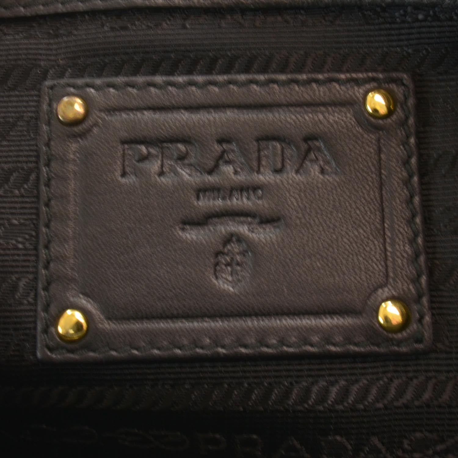 Prada Vernice Stripes Clutch Black 6 of 7