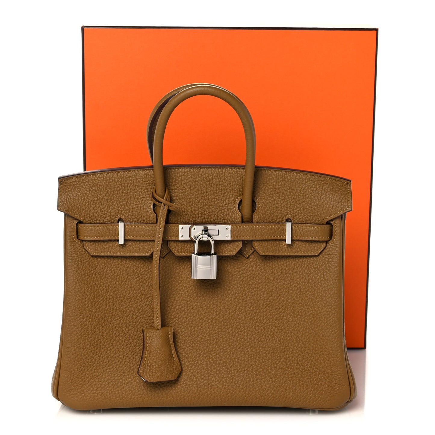 Togo Verso Birkin 25 Bronze Dore Bleu Brume